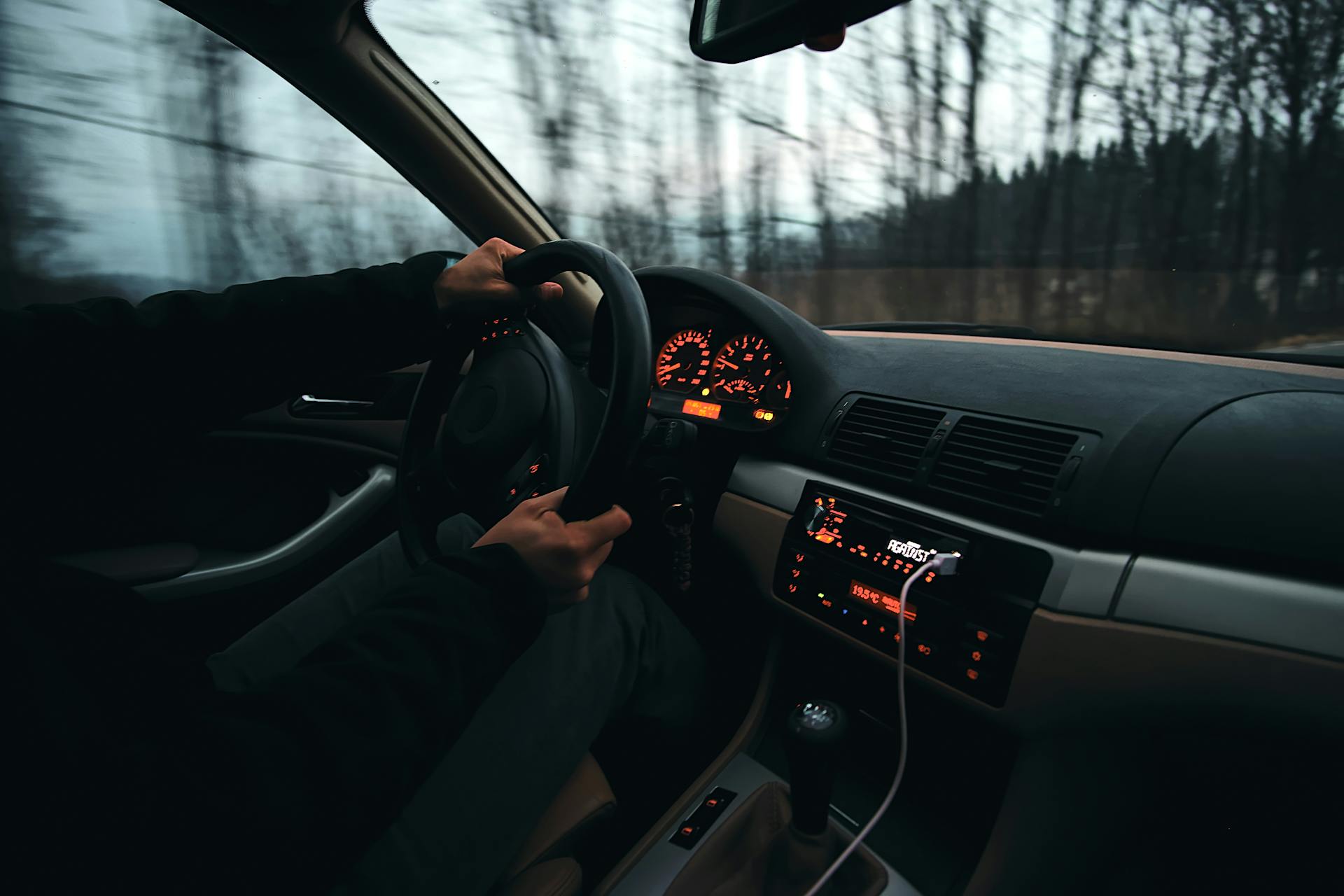 Leerling aan het rijden